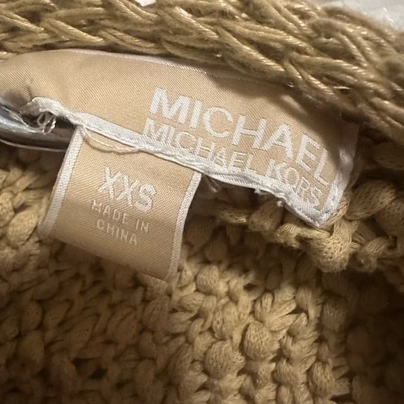 MICHAEL Michael Kors Tan Knit Women's Poncho - Picture 4 of 5